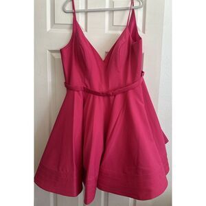 Ieena by MacDuggal Black Low Back A-Line Mesh Party‎ Sweetheart Dress Size 20W